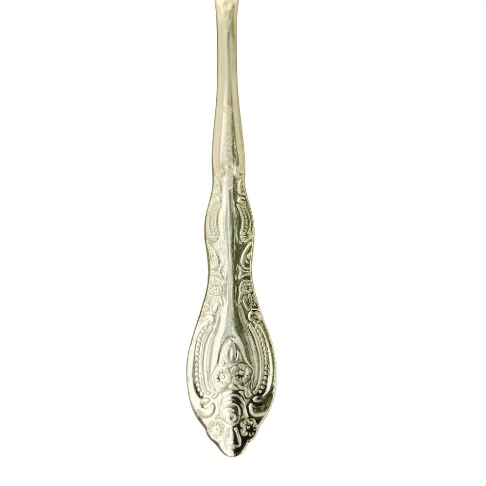 International Silver San Marcos Gold Electroplate 8 3/4 In Pierced Serving Spoon